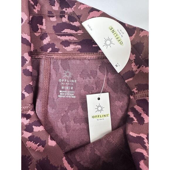 NWT Offline by Aerie Womens Hi-Rise Legging Pockets Drawstring Maroon Size XL M - Picture 6 of 15